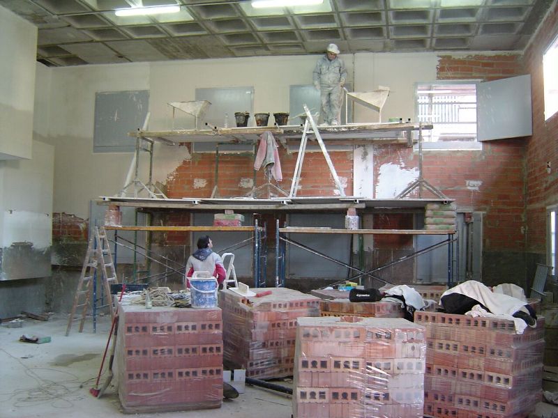 Andamio de yesero arquitecto técnico Paterna, aparejador Paterna, barbaridades en obras